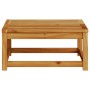 Mesa de jardín madera maciza de acacia 63x63x30 cm