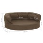 Ergonomische Hundebettmatratze in Leinenoptik braun 60x42cm von vidaXL, Betten für Hunde - Ref: Foro24-171301, Preis: 45,18 €...