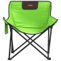 Sillas de camping con bolsillo plegables 2 unidades verde