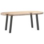 Patas para mesa de centro (4 unidades), antracita, 42 cm, acero