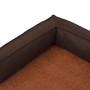 Brown linen look ergonomic dog bed mattress 60x42cm by vidaXL, Beds for dogs - Ref: Foro24-171340, Price: 48,51 €, Discount: %