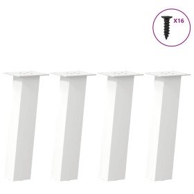 Patas para mesa de centro (4 unidades), color blanco, 30 cm