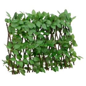 Enrejado valla expandible de hiedra artificial verde 180x30 cm
