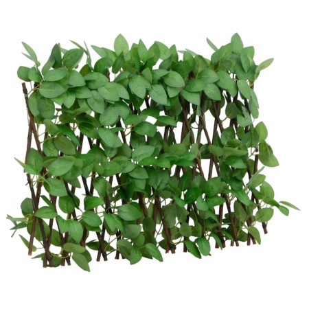Enrejado valla expandible de hiedra artificial verde 180x30 cm