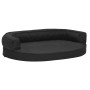 Ergonomisches Hundebett-Matratze in Leinenoptik schwarz 75x53cm von vidaXL, Betten für Hunde - Ref: Foro24-171308, Preis: 83,...