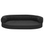 Ergonomisches Hundebett-Matratze in Leinenoptik schwarz 75x53cm von vidaXL, Betten für Hunde - Ref: Foro24-171308, Preis: 83,...