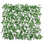 Enrejado valla expansible de hiedra artificial verde 186x30 cm