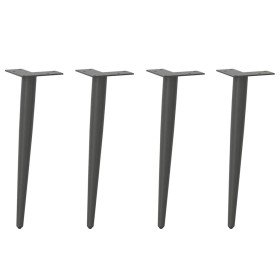 Patas cónicas para mesa de centro (4 unidades), antracita