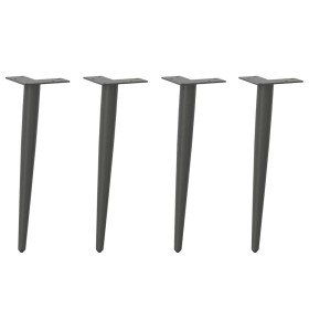 Patas cónicas para mesa de centro (4 unidades), antracita