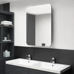 Bathroom cabinet with LED mirror glossy gray 60x11x80 cm by vidaXL, bathroom vanities - Ref: Foro24-326506, Price: 124,12 €, ...