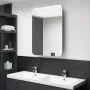 Bathroom cabinet with LED mirror glossy gray 60x11x80 cm by vidaXL, bathroom vanities - Ref: Foro24-326506, Price: 124,12 €, ...