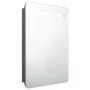 Bathroom cabinet with LED mirror glossy gray 60x11x80 cm by vidaXL, bathroom vanities - Ref: Foro24-326506, Price: 124,12 €, ...