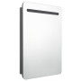 Badezimmerschrank mit LED-Spiegel glänzend grau 60x11x80 cm von vidaXL, Badezimmerwaschtische - Ref: Foro24-326506, Preis: 12...