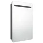 Bathroom cabinet with LED mirror glossy gray 60x11x80 cm by vidaXL, bathroom vanities - Ref: Foro24-326506, Price: 124,12 €, ...