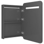 Badezimmerschrank mit LED-Spiegel glänzend grau 60x11x80 cm von vidaXL, Badezimmerwaschtische - Ref: Foro24-326506, Preis: 12...