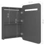 Bathroom cabinet with LED mirror glossy gray 60x11x80 cm by vidaXL, bathroom vanities - Ref: Foro24-326506, Price: 124,12 €, ...