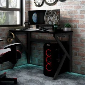 Gaming-Schreibtisch mit K-förmigen Beinen schwarz 110x60x75 cm von vidaXL, Schreibtische - Ref: Foro24-325402, Preis: 111,86 ...