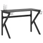 Gaming desk with K-shaped legs black 110x60x75 cm by vidaXL, Desks - Ref: Foro24-325402, Price: 111,86 €, Discount: %