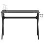 Gaming desk with K-shaped legs black 110x60x75 cm by vidaXL, Desks - Ref: Foro24-325402, Price: 111,86 €, Discount: %