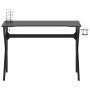 Gaming-Schreibtisch mit K-förmigen Beinen schwarz 110x60x75 cm von vidaXL, Schreibtische - Ref: Foro24-325402, Preis: 113,50 ...