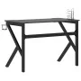 Gaming desk with K-shaped legs black 110x60x75 cm by vidaXL, Desks - Ref: Foro24-325402, Price: 111,86 €, Discount: %