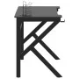 Gaming desk with K-shaped legs black 110x60x75 cm by vidaXL, Desks - Ref: Foro24-325402, Price: 111,86 €, Discount: %