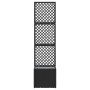 Jardinera Negro 35 x 30 x 135 cm Metal