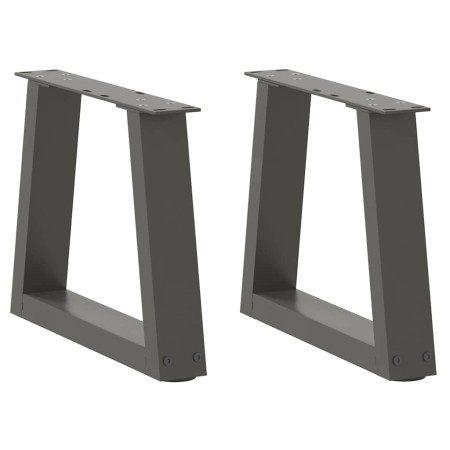 Patas para mesa de centro en forma de V (2 unidades), antracita, 30 x (30-31,3) cm, acero en Patas para mesas | Comprar online e