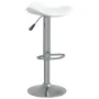 Kitchen stool 2 pcs chrome steel white artificial leather by vidaXL, Kitchen stools - Ref: Foro24-335089, Price: 97,60 €, Dis...