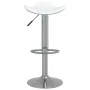 Kitchen stool 2 pcs chrome steel white artificial leather by vidaXL, Kitchen stools - Ref: Foro24-335089, Price: 97,60 €, Dis...