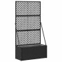 Jardinera Negro 70 x 30 x 135 cm Metal