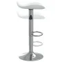 Kitchen stool 2 pcs chrome steel white artificial leather by vidaXL, Kitchen stools - Ref: Foro24-335089, Price: 97,60 €, Dis...