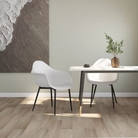 Esszimmerstühle 2 Einheiten, weißes PP von vidaXL, Essstühle - Ref: Foro24-338073, Preis: 141,49 €, Rabatt: %