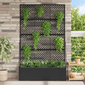 Jardinera Negro 105 x 30 x 170 cm Metal