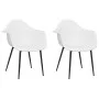 Esszimmerstühle 2 Einheiten, weißes PP von vidaXL, Essstühle - Ref: Foro24-338073, Preis: 139,34 €, Rabatt: %