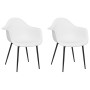 Esszimmerstühle 2 Einheiten, weißes PP von vidaXL, Essstühle - Ref: Foro24-338073, Preis: 141,49 €, Rabatt: %