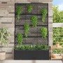 Jardinera Negro 105 x 30 x 170 cm Metal
