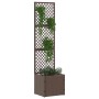 Jardinera Marrón 35 x 30 x 135 cm Metal