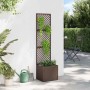 Jardinera Marrón 35 x 30 x 135 cm Metal
