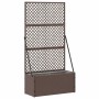 Jardinera Marrón 70 x 30 x 135 cm Metal