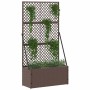 Jardinera Marrón 70 x 30 x 135 cm Metal