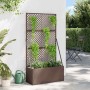 Jardinera Marrón 70 x 30 x 135 cm Metal