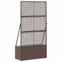 Jardinera Marrón 70 x 30 x 135 cm Metal