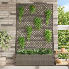 Jardinera Gris 105 x 30 x 170 cm Metal