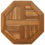 Tablero de mesa octogonal de madera maciza de teca 40x40x2,5 cm