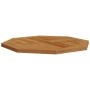 Tablero de mesa octogonal de madera maciza de teca 60x60x2,5 cm