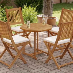 Tablero de mesa octogonal de madera maciza de teca 70x70x2,5 cm