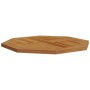 Tablero de mesa octogonal de madera maciza de teca 70x70x2,5 cm