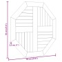 Tablero de mesa octogonal de madera maciza de teca 70x70x2,5 cm