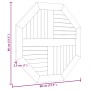 Tablero de mesa octogonal de madera maciza de teca 80x80x2,5 cm